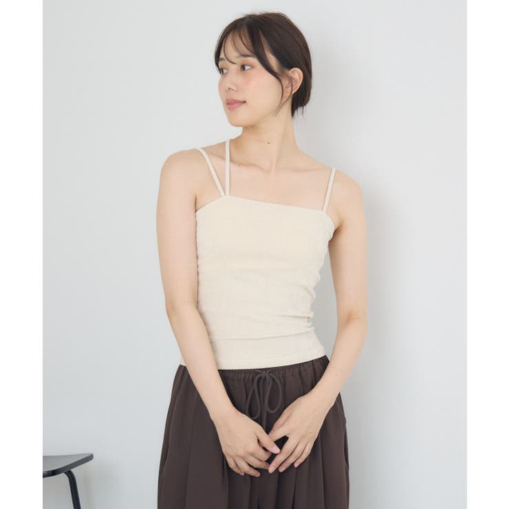 ラメベロアカップ付キャミ | RETRO GIRL | 詳細画像11 