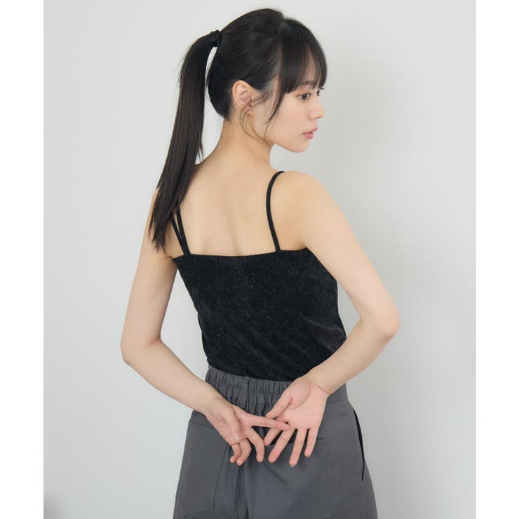 ラメベロアカップ付キャミ | RETRO GIRL | 詳細画像21 