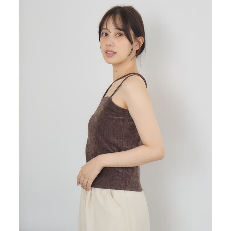 ラメベロアカップ付キャミ | RETRO GIRL | 詳細画像30 