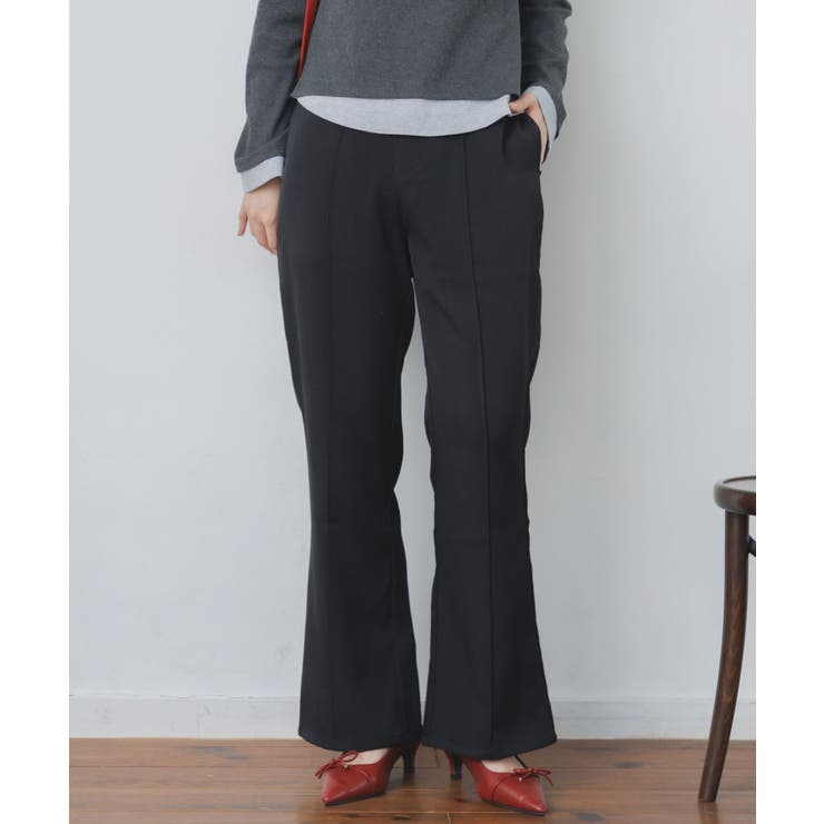 BLK1 | センターシームフレアPT | RETRO GIRL