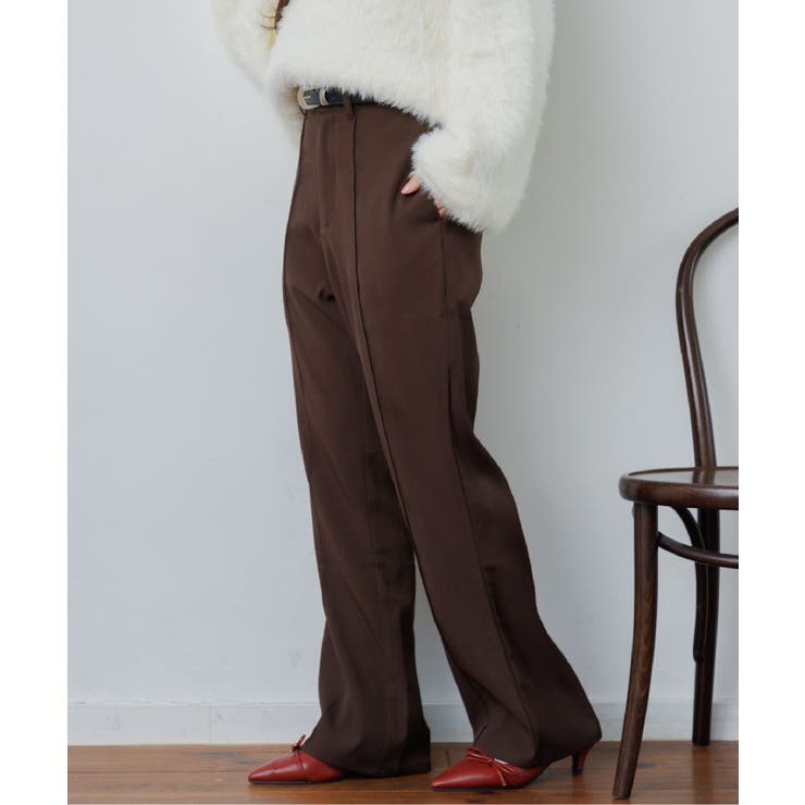 BRN0 | センターシームフレアPT | RETRO GIRL