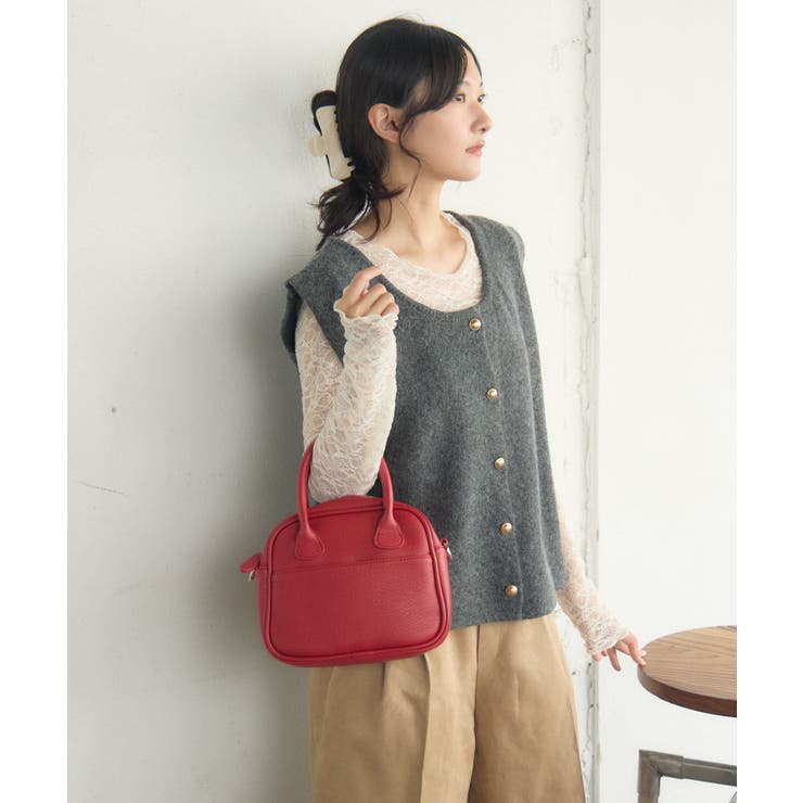 スクエアショルダーバッグ | RETRO GIRL | 詳細画像17 