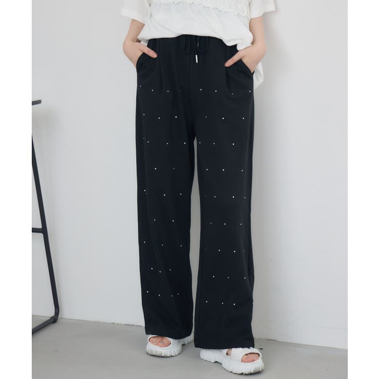 BLK1 | ストーンスウェットPT | RETRO GIRL