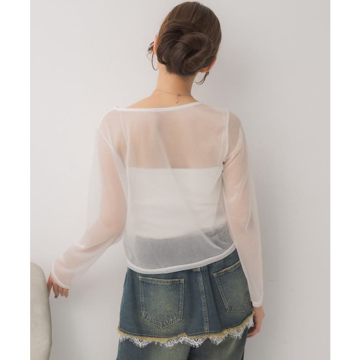 クルーネックシアートップス | RETRO GIRL | 詳細画像16 