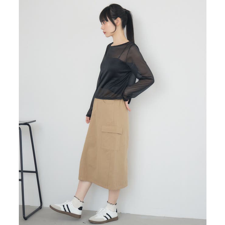 クルーネックシアートップス | RETRO GIRL | 詳細画像21 