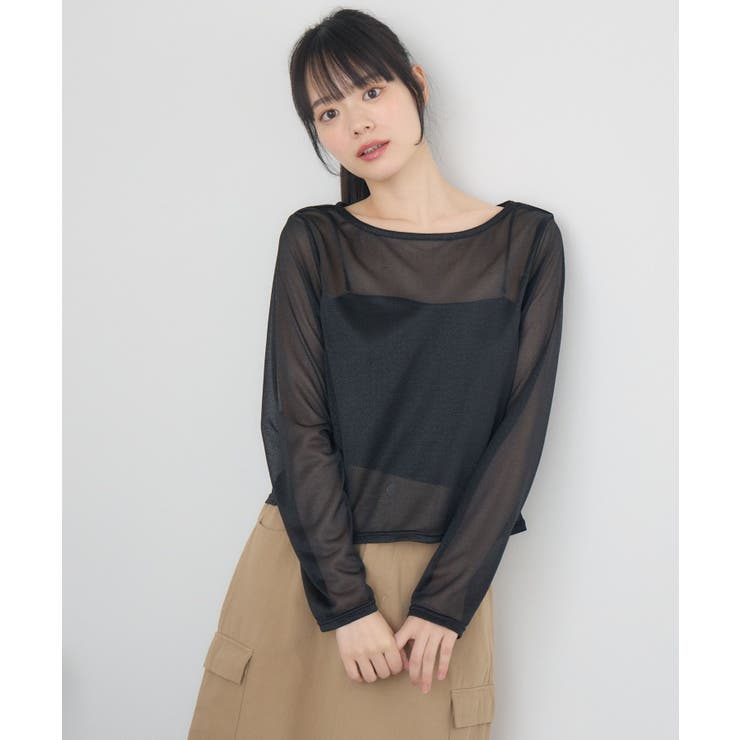 クルーネックシアートップス | RETRO GIRL | 詳細画像22 