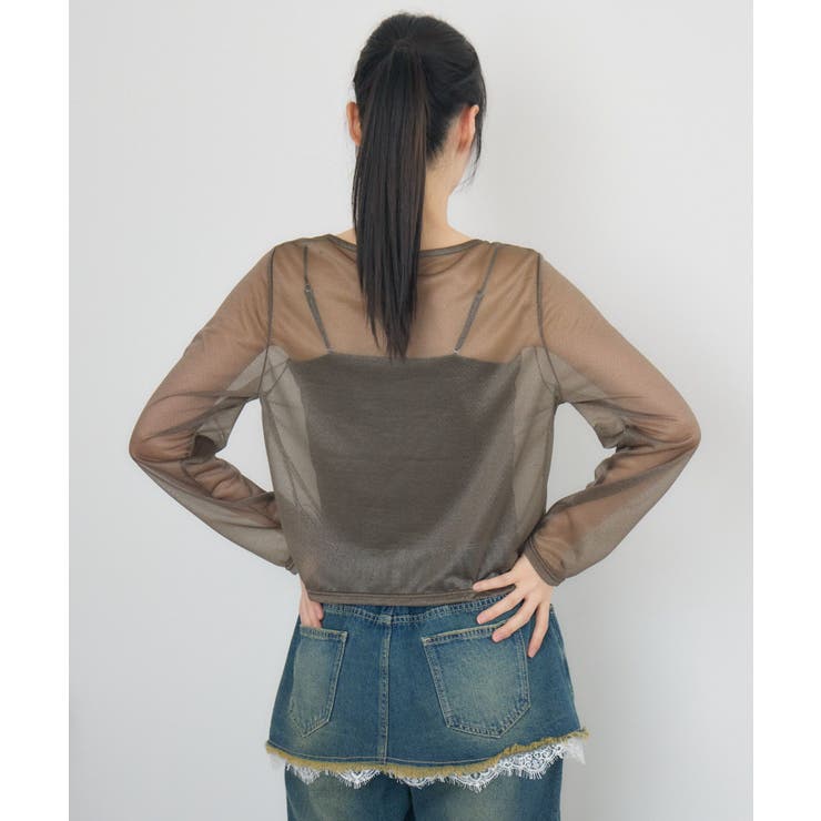 クルーネックシアートップス | RETRO GIRL | 詳細画像8 