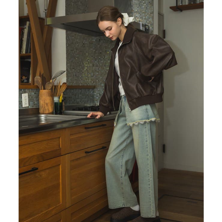 襟リブレザーBZ | RETRO GIRL | 詳細画像5 