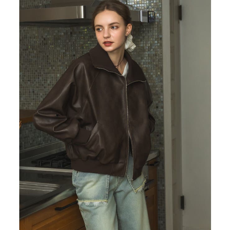 襟リブレザーBZ | RETRO GIRL | 詳細画像6 