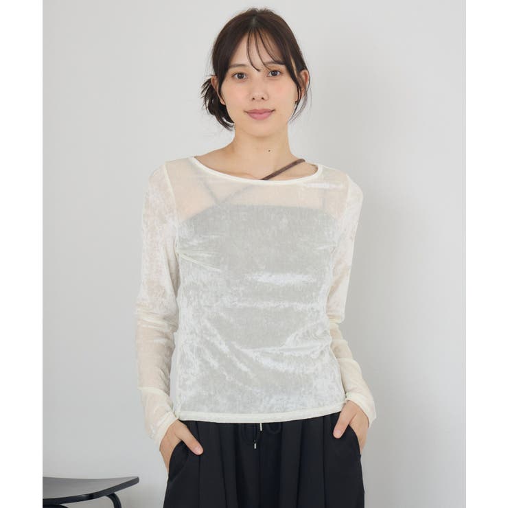 ボートネックベロアロンTEE | RETRO GIRL | 詳細画像11 