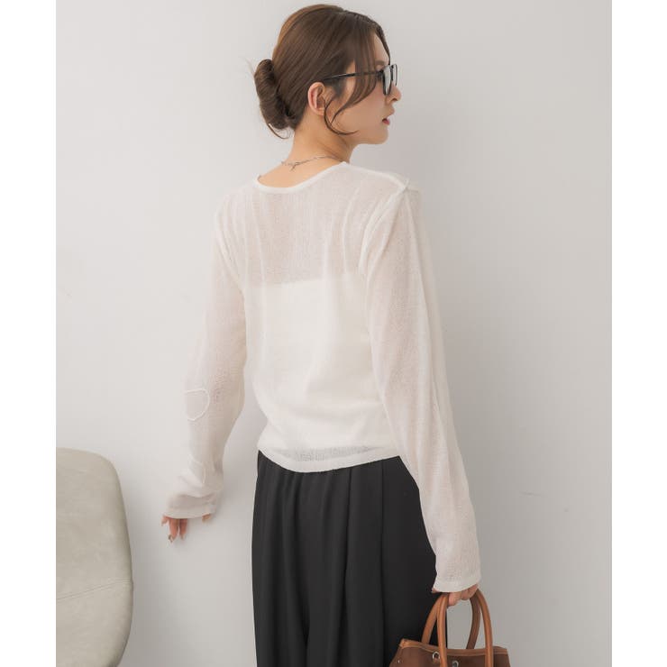 モール刺繍ロンTEE | RETRO GIRL | 詳細画像12 