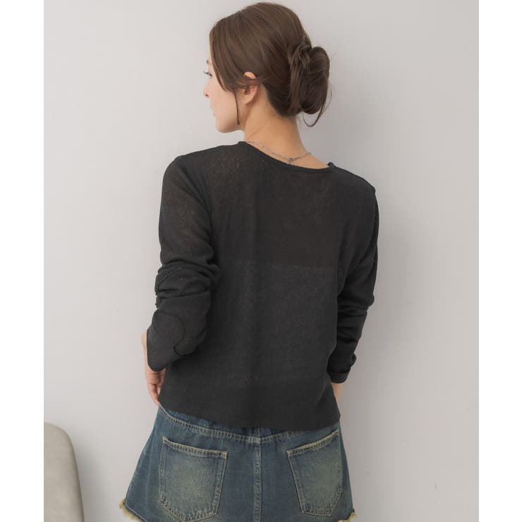 モール刺繍ロンTEE | RETRO GIRL | 詳細画像20 