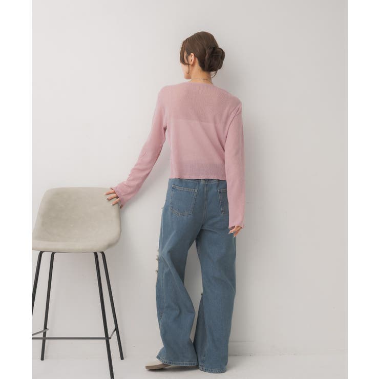 モール刺繍ロンTEE | RETRO GIRL | 詳細画像24 