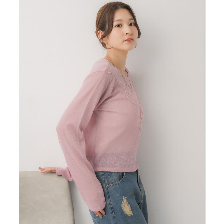 モール刺繍ロンTEE | RETRO GIRL | 詳細画像27 