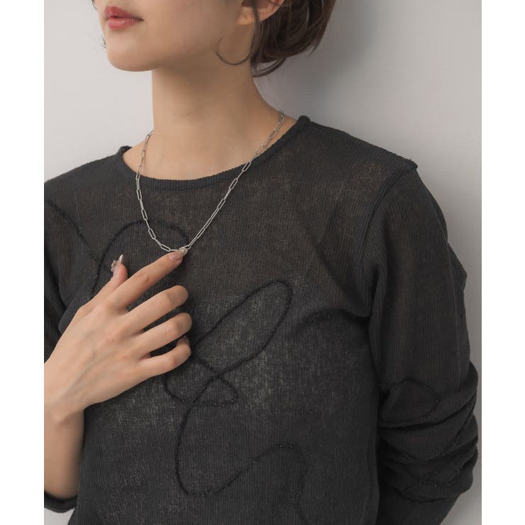 モール刺繍ロンTEE | RETRO GIRL | 詳細画像30 