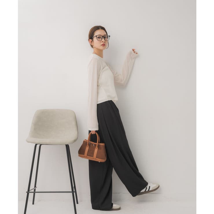 モール刺繍ロンTEE | RETRO GIRL | 詳細画像7 