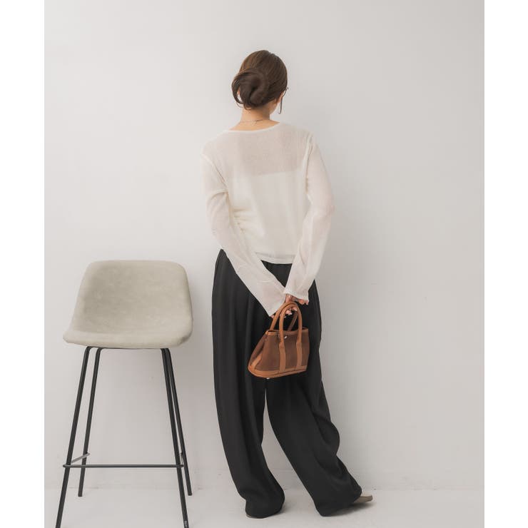 モール刺繍ロンTEE | RETRO GIRL | 詳細画像8 