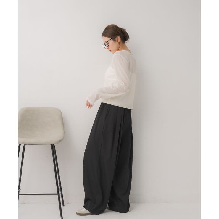 モール刺繍ロンTEE | RETRO GIRL | 詳細画像9 