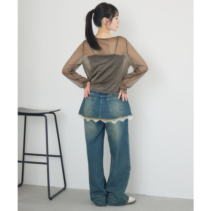 スカートドッキングデニムPT | RETRO GIRL | 詳細画像10 