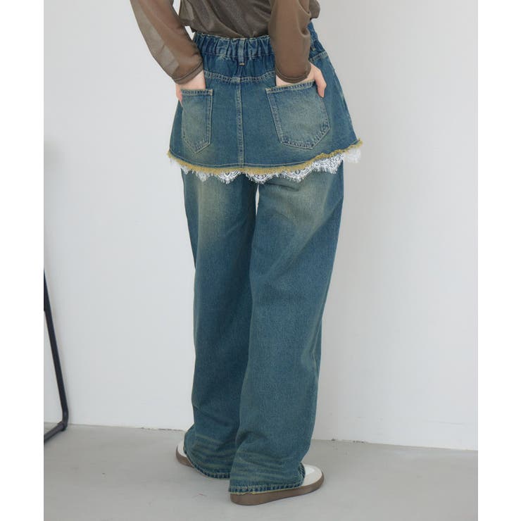 スカートドッキングデニムPT | RETRO GIRL | 詳細画像14 