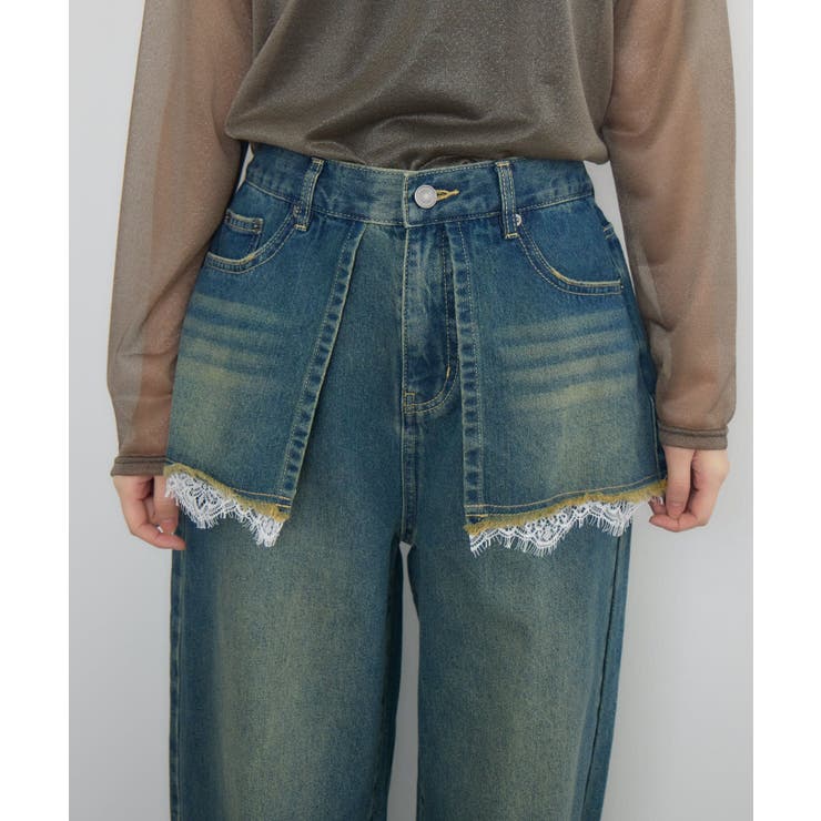 スカートドッキングデニムPT | RETRO GIRL | 詳細画像19 