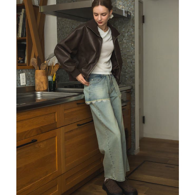 スカートドッキングデニムPT | RETRO GIRL | 詳細画像4 