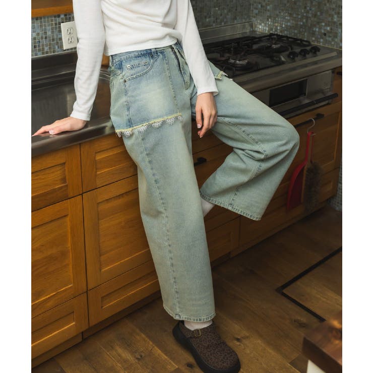 スカートドッキングデニムPT | RETRO GIRL | 詳細画像5 