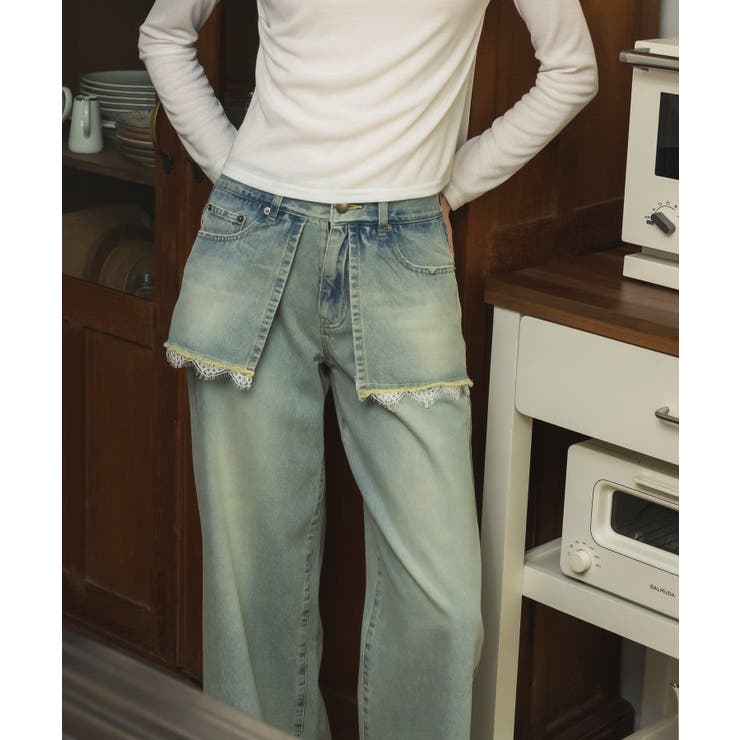 スカートドッキングデニムPT | RETRO GIRL | 詳細画像7 