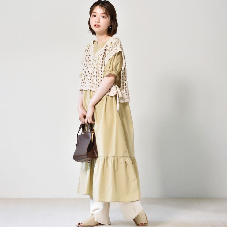 ◎RETRO GIRL◎ クロシェベストセットOP[品番：RTGW0004539