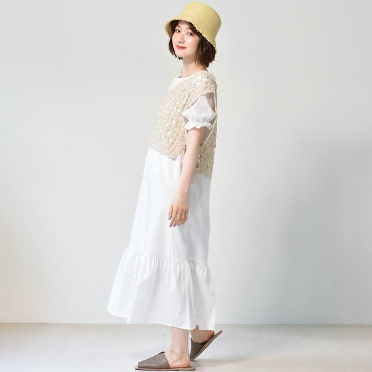 ◎RETRO GIRL◎ クロシェベストセットOP[品番：RTGW0004539