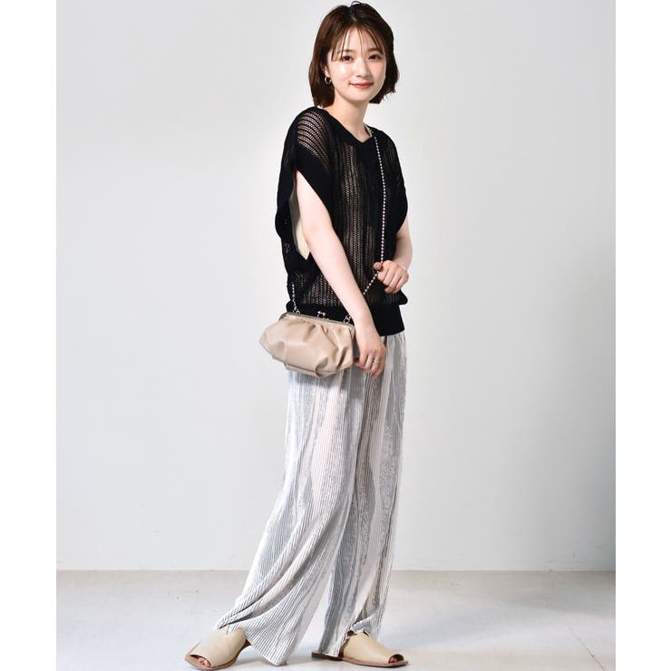 バックリボンメッシュベスト[品番：RTGW0004582]｜RETRO GIRL