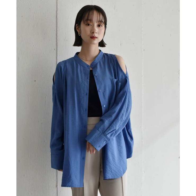 BLU0 | 肩スリットシアーSH | RETRO GIRL