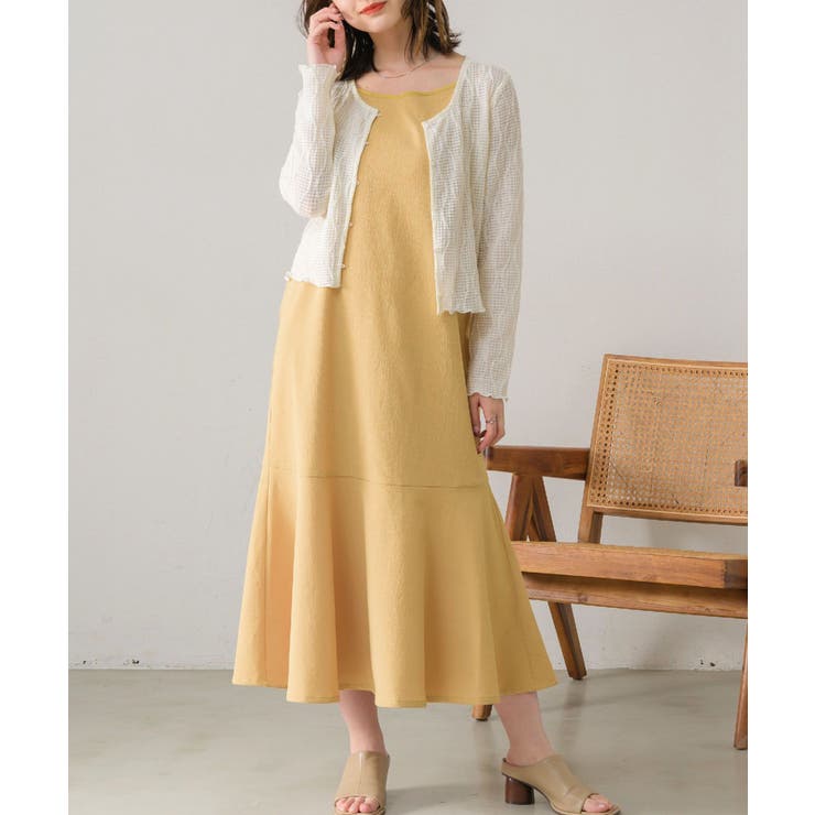 YEL0 | BリボンティアードキャミOP | RETRO GIRL