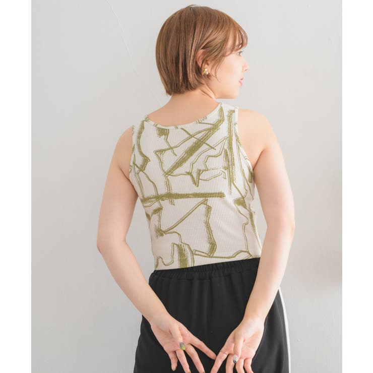 柄テレコカップ付タンク | RETRO GIRL | 詳細画像11 