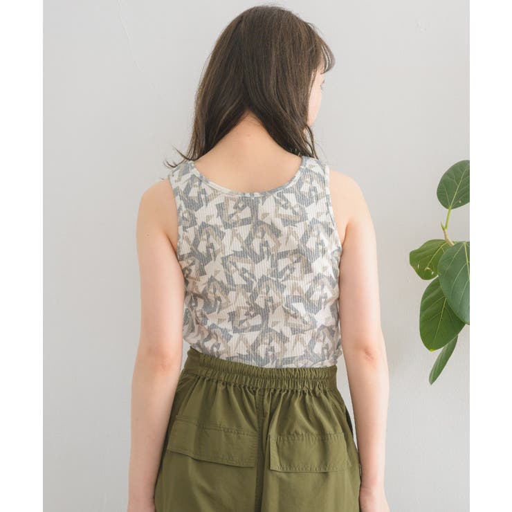 柄テレコカップ付タンク | RETRO GIRL | 詳細画像18 