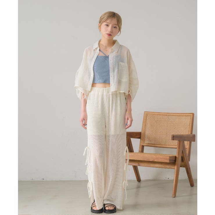 サイドリボンメッシュPT | RETRO GIRL | 詳細画像12 