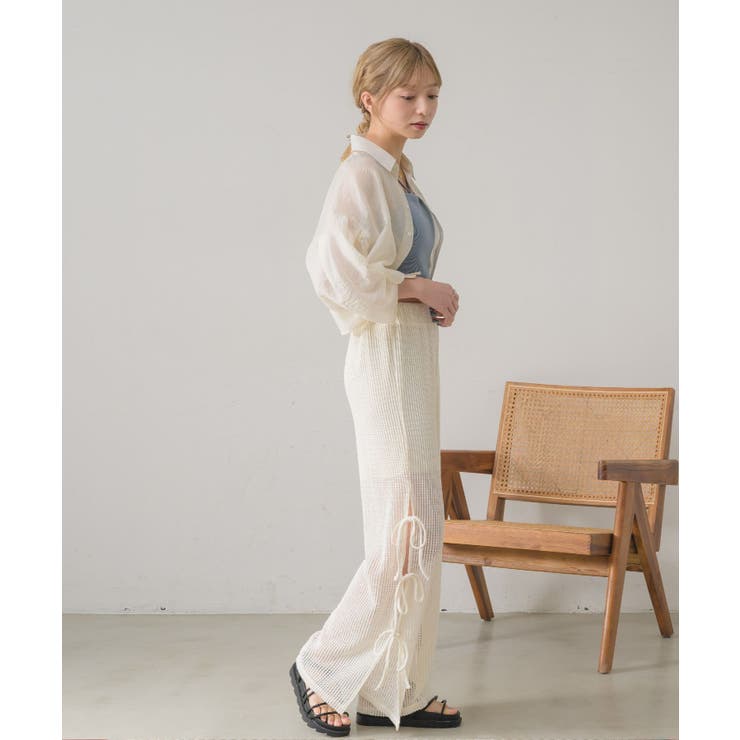 サイドリボンメッシュPT | RETRO GIRL | 詳細画像13 