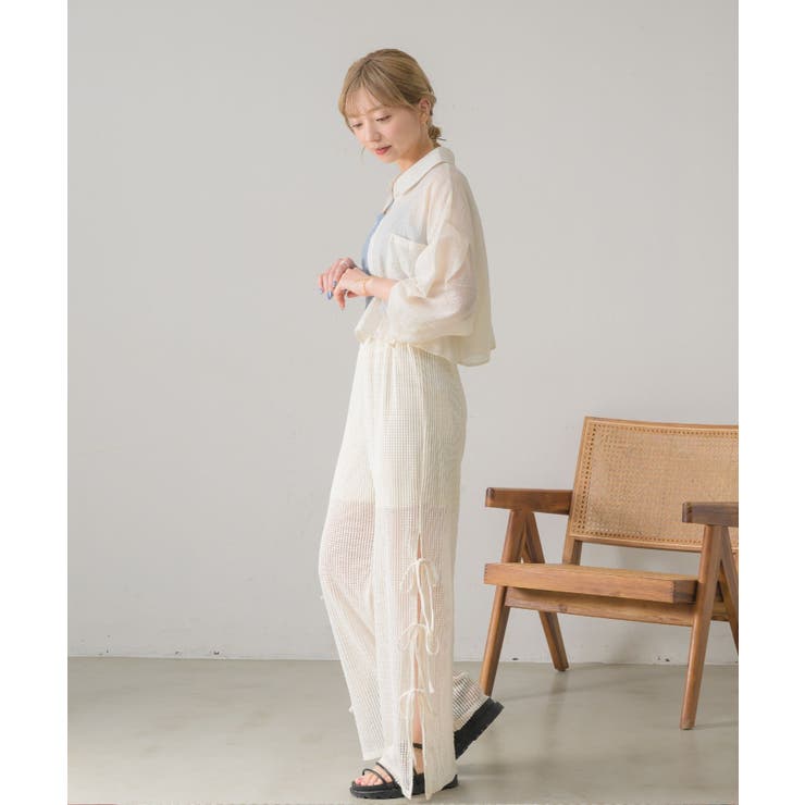 サイドリボンメッシュPT | RETRO GIRL | 詳細画像15 