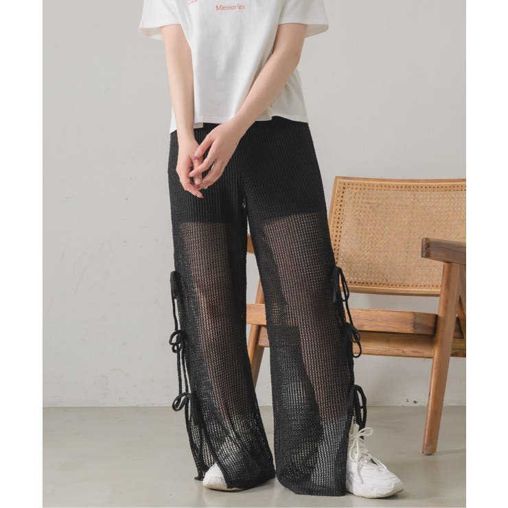 サイドリボンメッシュPT | RETRO GIRL | 詳細画像17 