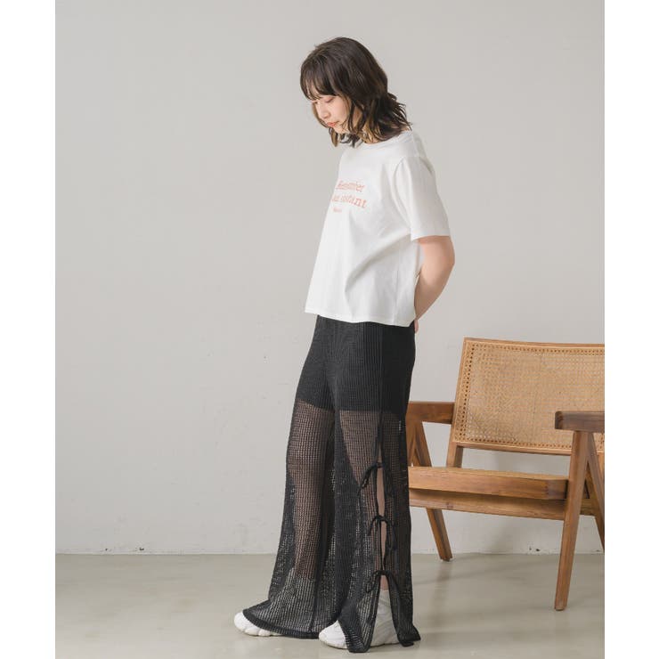 サイドリボンメッシュPT | RETRO GIRL | 詳細画像21 