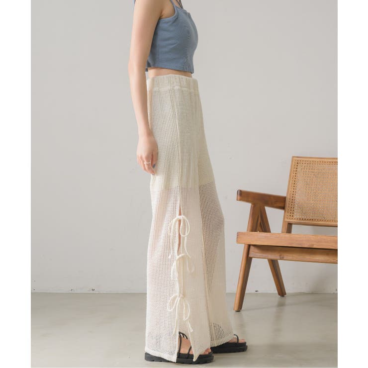 サイドリボンメッシュPT | RETRO GIRL | 詳細画像4 