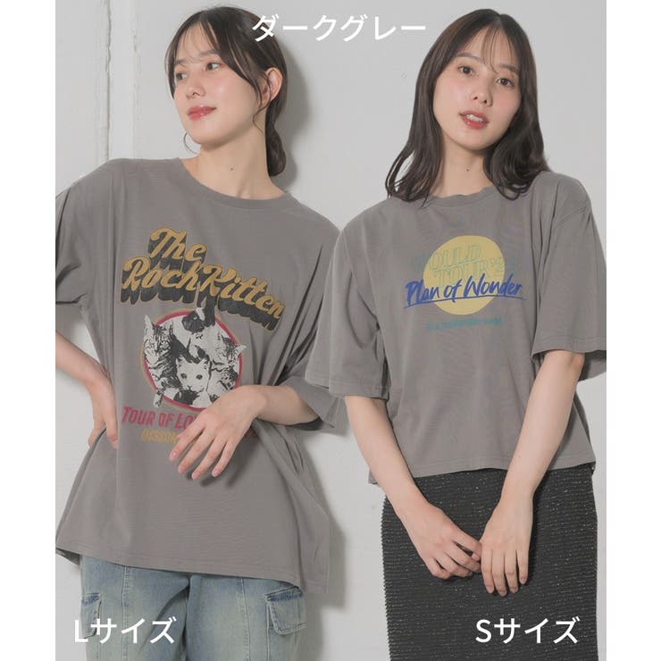 ピグメントTEE[品番：RTGW0008213]｜RETRO GIRL（レトロガール