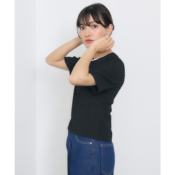 ロゴ刺繍ジャガードCT | RETRO GIRL | 詳細画像16 