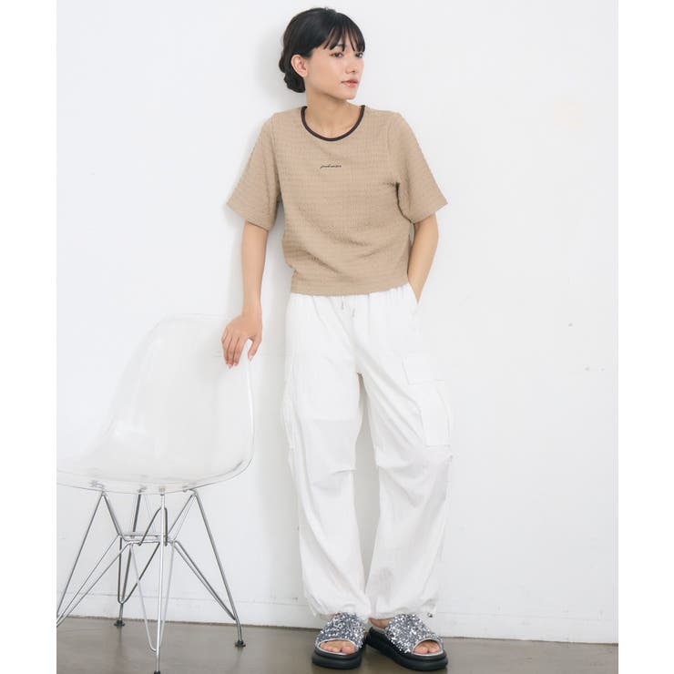 ロゴ刺繍ジャガードCT | RETRO GIRL | 詳細画像18 