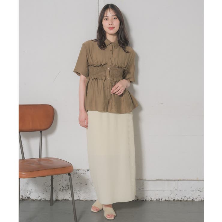 ギャザードッキング半袖SH | RETRO GIRL | 詳細画像10 