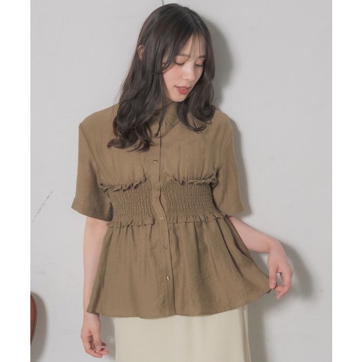 ギャザードッキング半袖SH | RETRO GIRL | 詳細画像14 