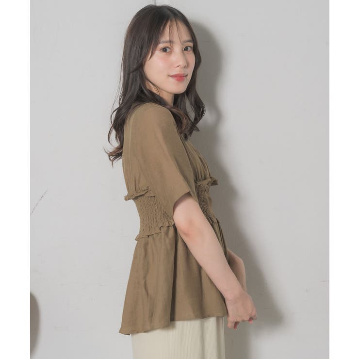 ギャザードッキング半袖SH | RETRO GIRL | 詳細画像15 