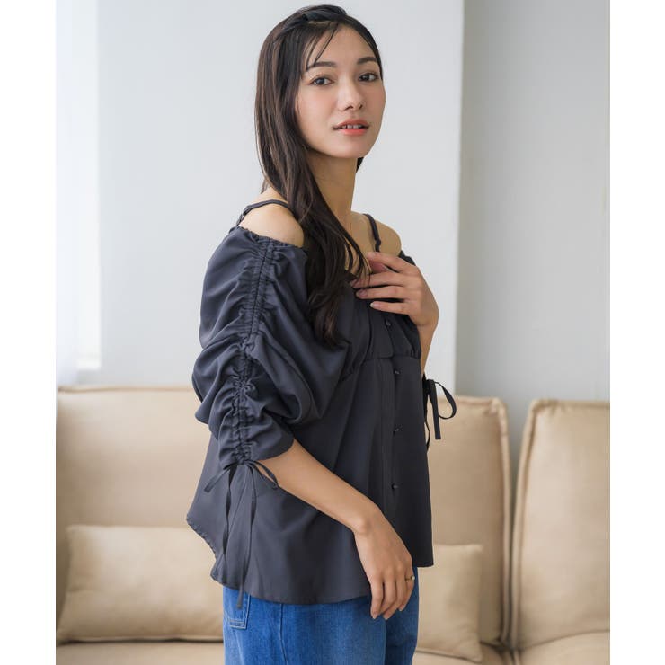 前釦オフショルBL | RETRO GIRL | 詳細画像15 