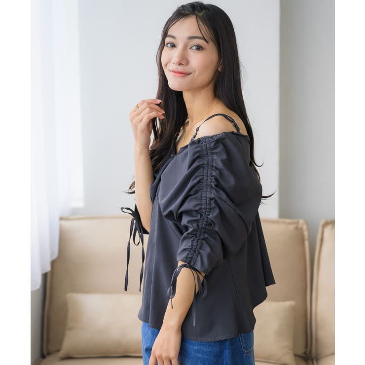 前釦オフショルBL | RETRO GIRL | 詳細画像16 