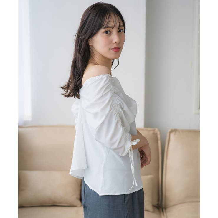 前釦オフショルBL | RETRO GIRL | 詳細画像7 